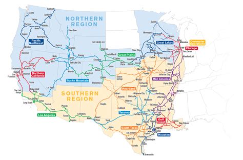 union pacific railroad rail map usa