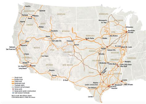 union pacific railroad texas map