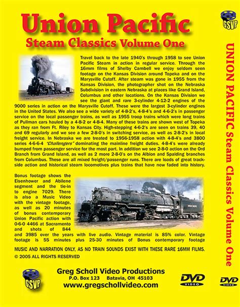 union pacific steam classics volume 1