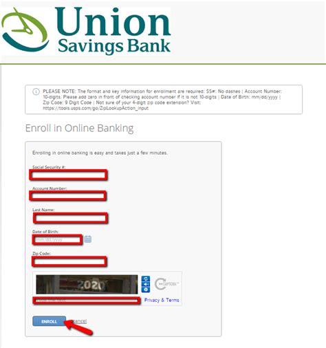 union savings bank ct online