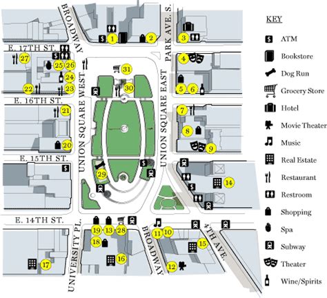 union square park map