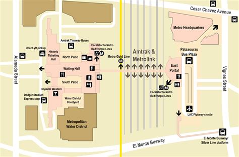 union station los angeles map layout