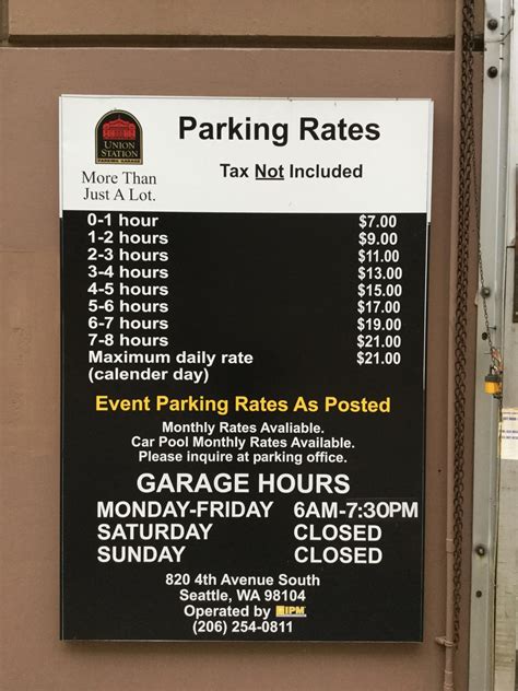 union station parking rates