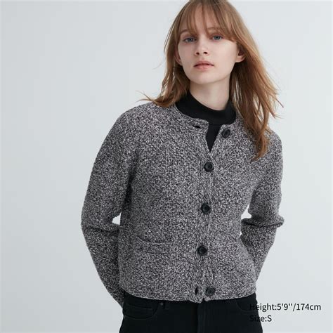 uniqlo knitted short cardigan