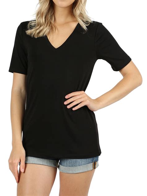 uniqlo v neck t shirt women's