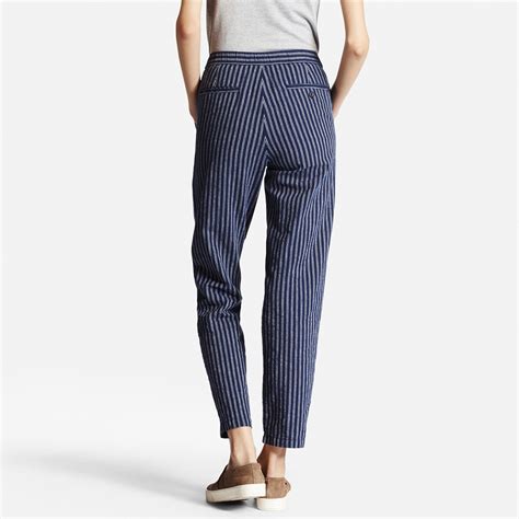 uniqlo women cotton linen relaxed pants