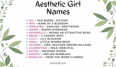 Favorite Girl Names in 2021 | Baby girl names unique, Girl names, Name