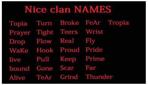Discover Meaningful Clan Names: A Guide To Unique And Inspiring Choices