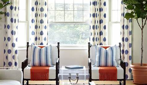Unique Curtains Living Room Blue