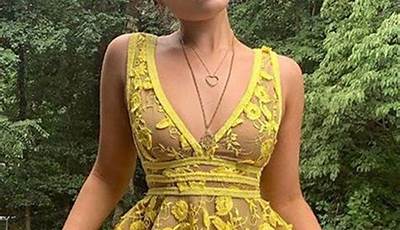 Unique Hoco Dresses Yellow