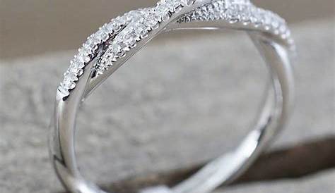Unique Heart Design Simple Engagement Rings Silver