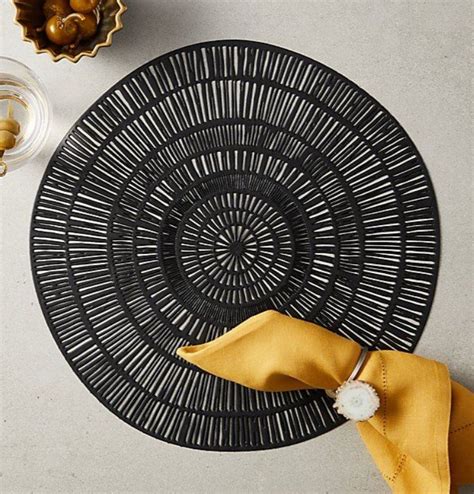Unique Black Placemats