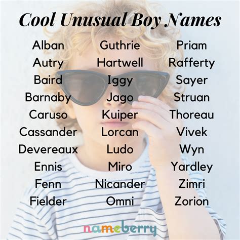 Unique Boy Names Nameberry