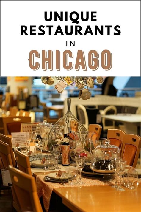 Unique Dining Experiences In Chicago