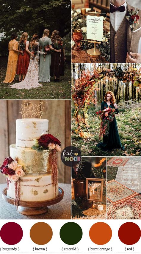 Unique Fall Colors Wedding Ideas