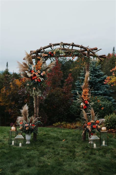 Unique Fall Wedding Arches