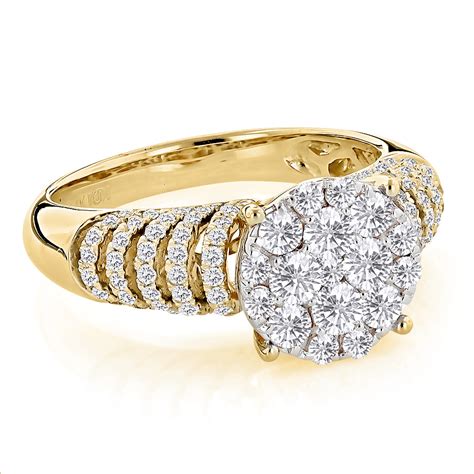 Unique Gold Band Engagement Rings