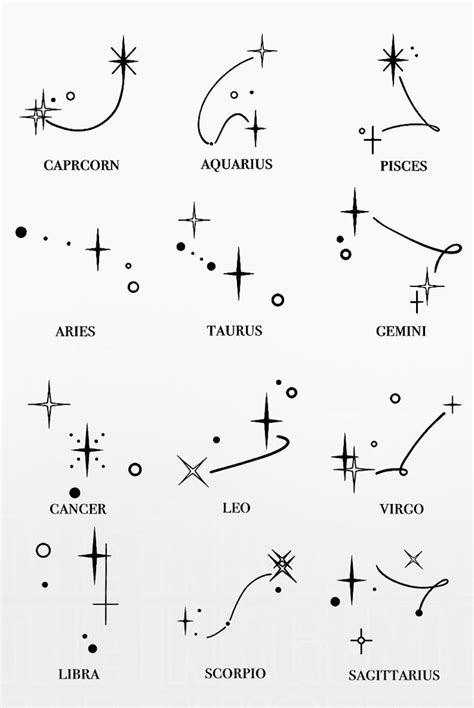 unique star sign tattoos for men