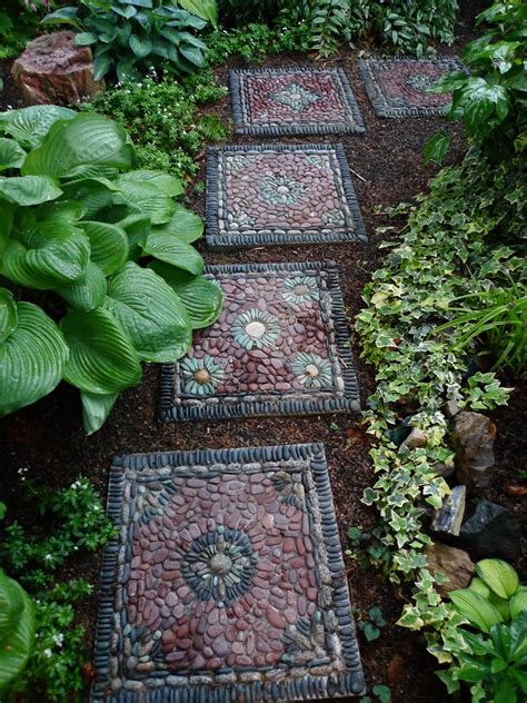 unique stepping stones for garden