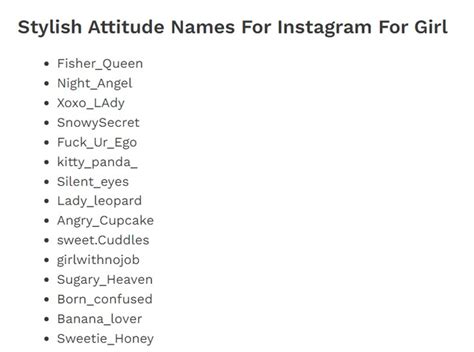 unique username for instagram for girl stylish font