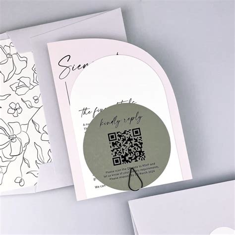 Unique Wedding Invitations Qr Code