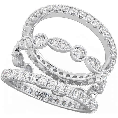 Unique Wedding Ring Sets Silver