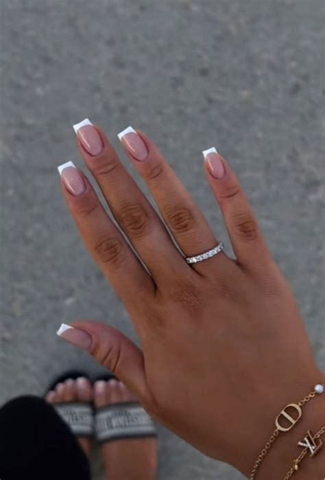 Unique White Tip Nails