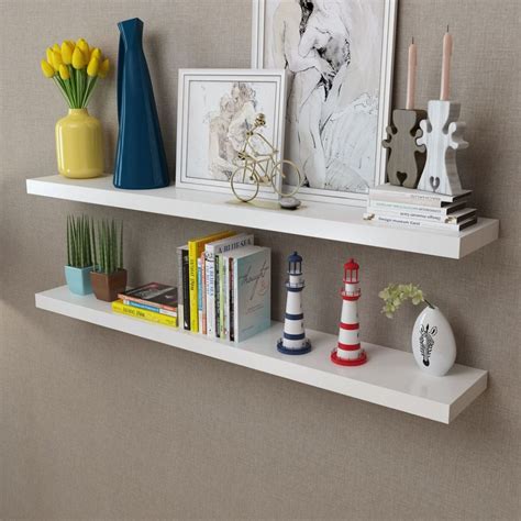 Unique White Wall Shelves