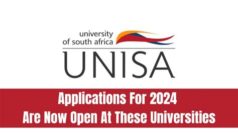 unisa application 2024 opening date