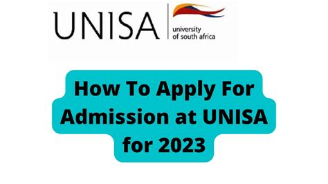 unisa online application 2023