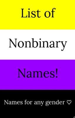 unisex names for non binary