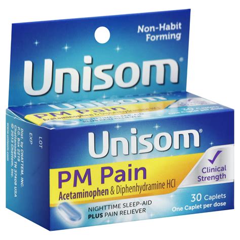 unisom pm pain ingredients