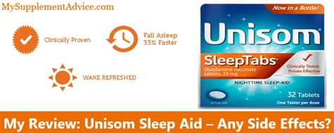 unisom sleep aid side effects