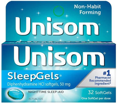 unisom sleep gels dosage