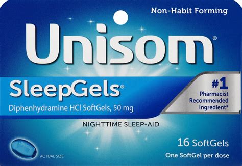 unisom sleep gels warnings