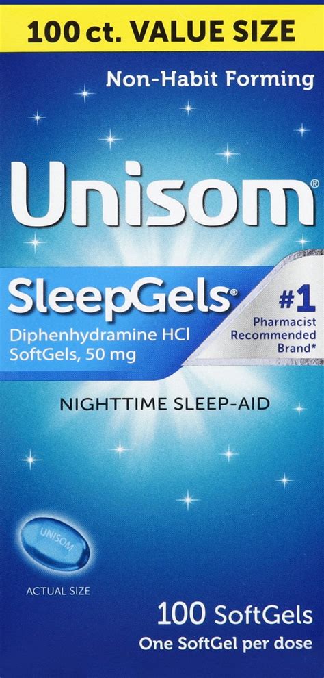 unisom sleepgels 100mg