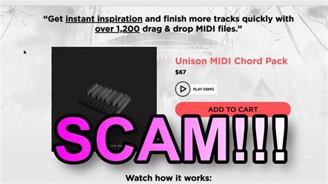 unison chord pack scam