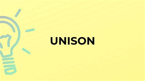 unison definition etymology