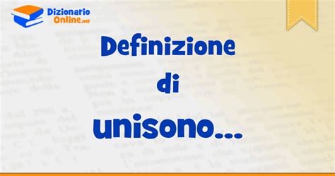 unisono significato