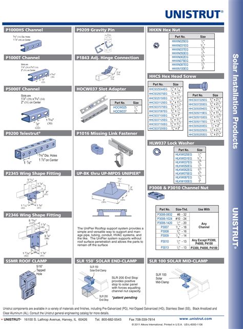 unistrut catalogue pdf uk