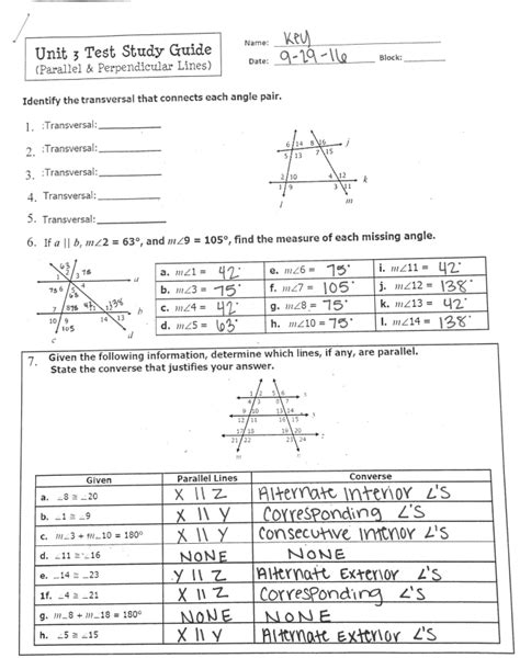 Gina Wilson All Things Algebra 2014 Unit 3 Parallel & Perpendicular Lines Awnser Key Gina