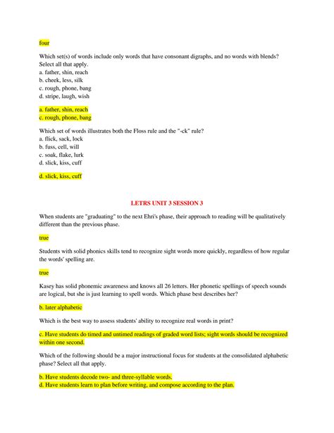 unit 3 answers