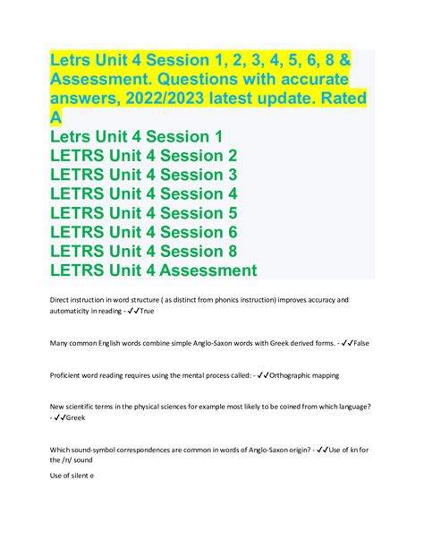 unit 4 session 1 letrs