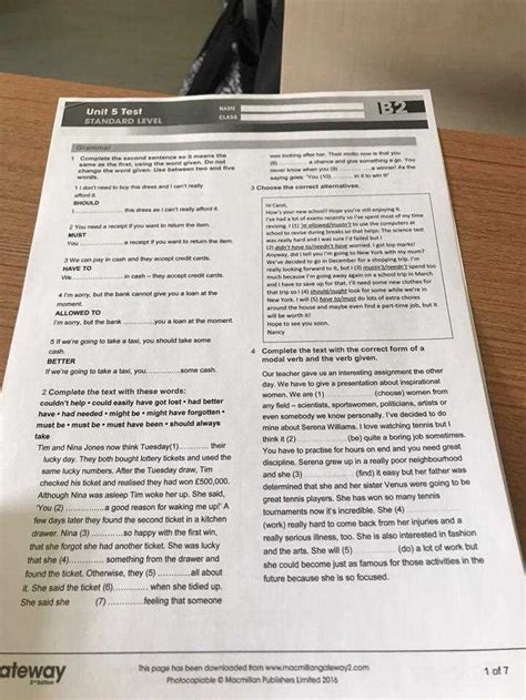 Unit Test Answers For Edgenuity