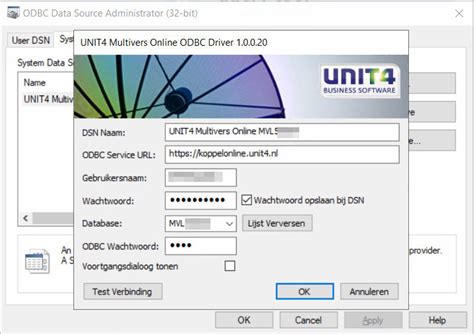 unit4 multivers odbc driver features