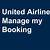 united airline manage booking
