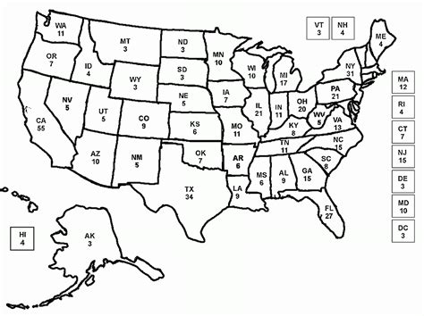 United States Map Color In States