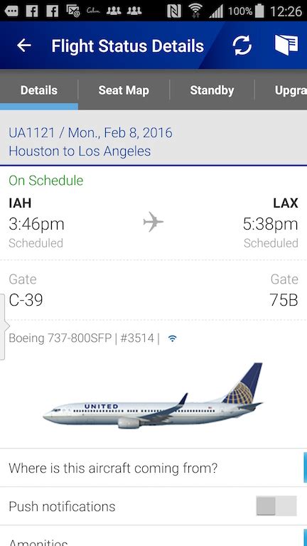 united airlines flight status number 4312