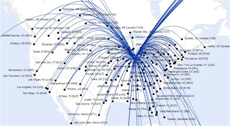 united airlines flights map