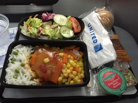 united airlines international flights meals